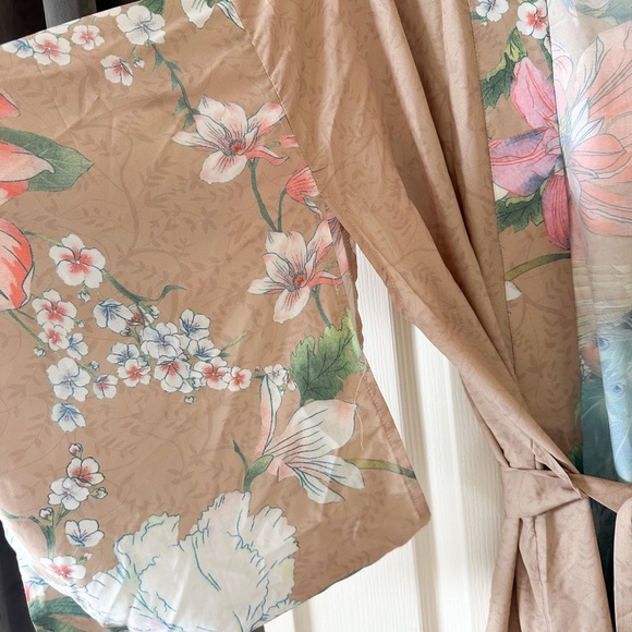 Boho peacock 🦚 kimono NWT multi color large - Picture 7 of 12